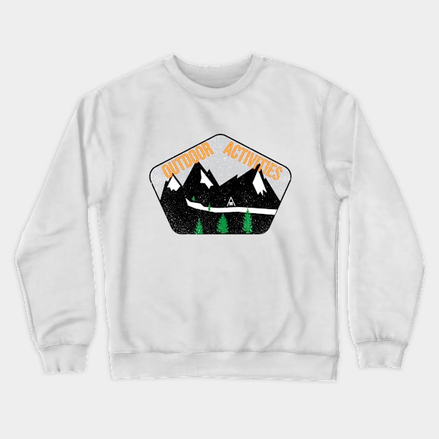 Outdoor Activities Crewneck Sweatshirt by Mathew Graphic